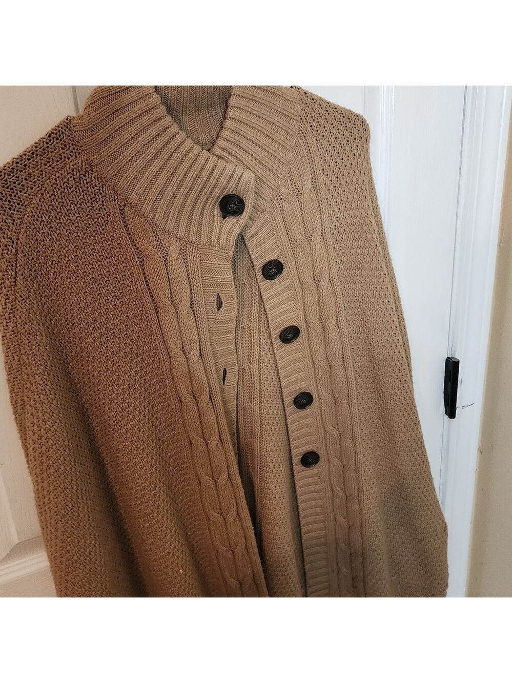 Merona Tan Cable Knit Cape